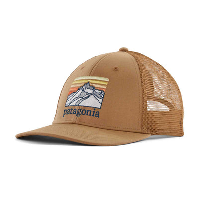 Patagonia Line Logo Ridge LoPro Trucker Hat 2024 GRAYLING BROWN