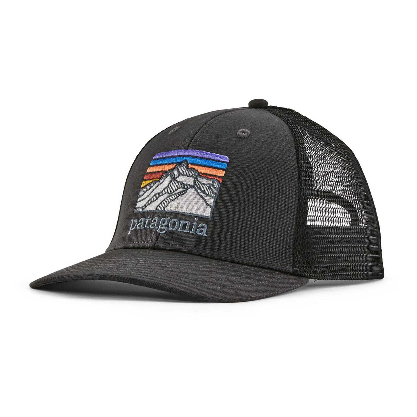 Patagonia Line Logo Ridge LoPro Trucker Hat 2024 INK BLACK