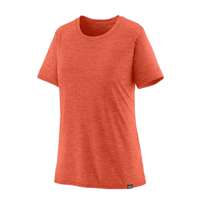 Patagonia Women's Capilene® Cool Daily Shirt 2024 PIMENTO RED - COHO CORAL X-DYE