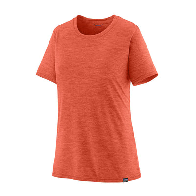 Patagonia Women's Capilene Cool Daily Shirt 2025 PMCX PIMENTO RED COHO CORAL X DYE