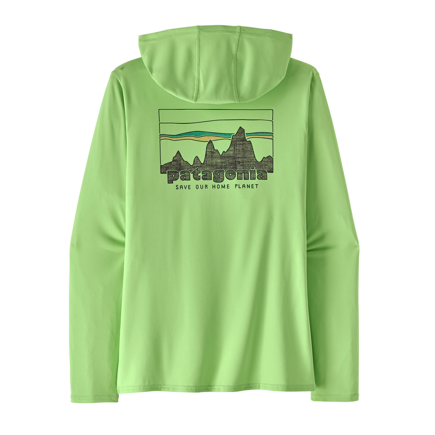 Patagonia Women's Capilene Cool Daily Graphic Hoody 2025 '73 SKYLINE- SALAMANDER GREEN