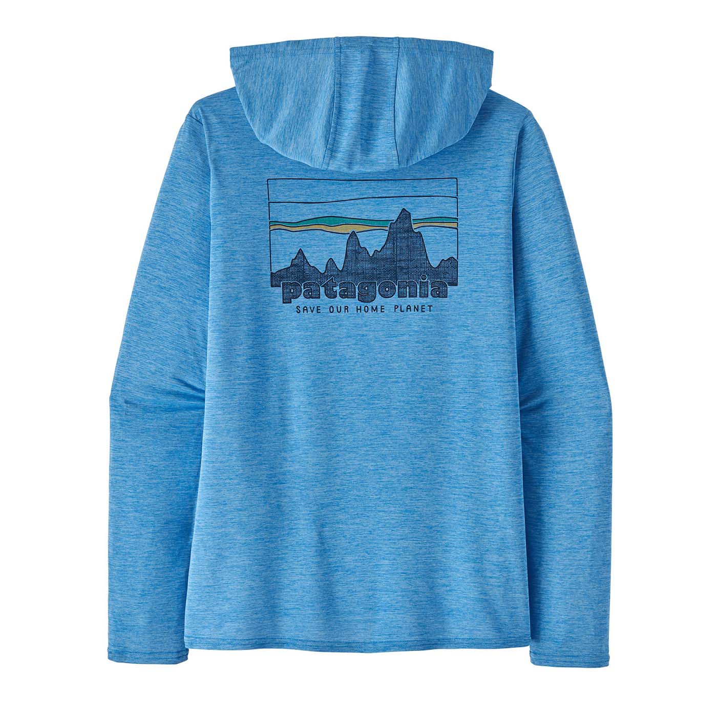 Patagonia Women's Capilene Cool Daily Graphic Hoody 2025 '73 SKYLINE- VESSEL BLUE X-DYE