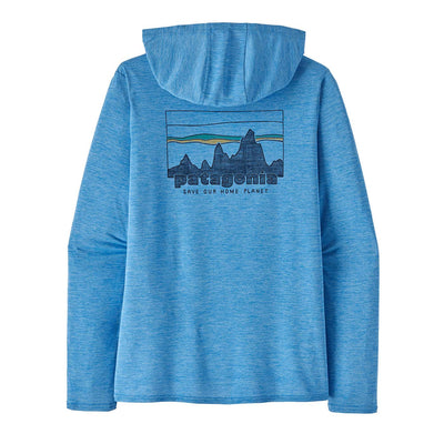 Patagonia Women's Capilene Cool Daily Graphic Hoody 2025 '73 SKYLINE- VESSEL BLUE X-DYE