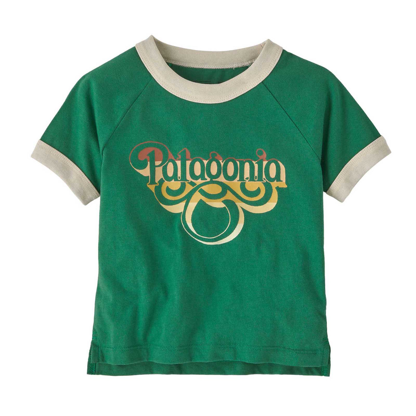 Patagonia Toddler's Ringer T-Shirt 2025 RANGE RAMBLER: GATHER GREEN