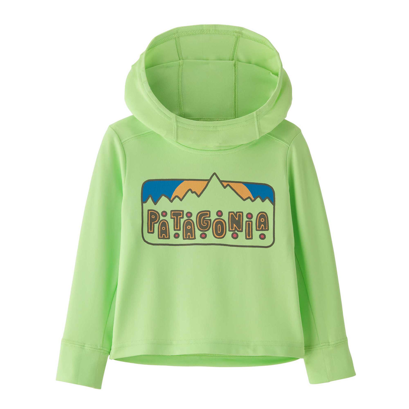 Patagonia Infant's Capilene® Silkweight UPF Hoody 2024 DANCING DAWN: SALAMANDER GREEN