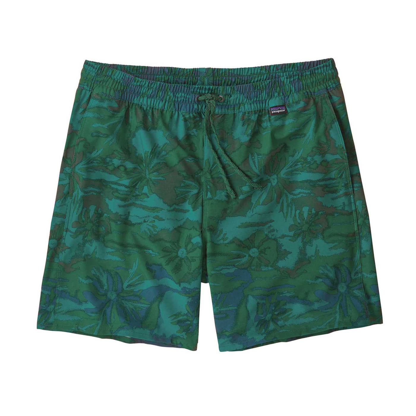 Patagonia Men's Hydropeak Volley Shorts - 16" 2024 CLIFFS AND COVES- CONIFER GREEN