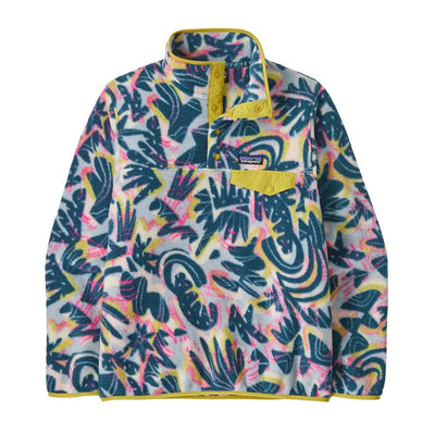 Patagonia Women's Lightweight Synchilla Snap-T Fleece Pullover 2025 WBTI WILD BOTANIST: TIDAL TEAL