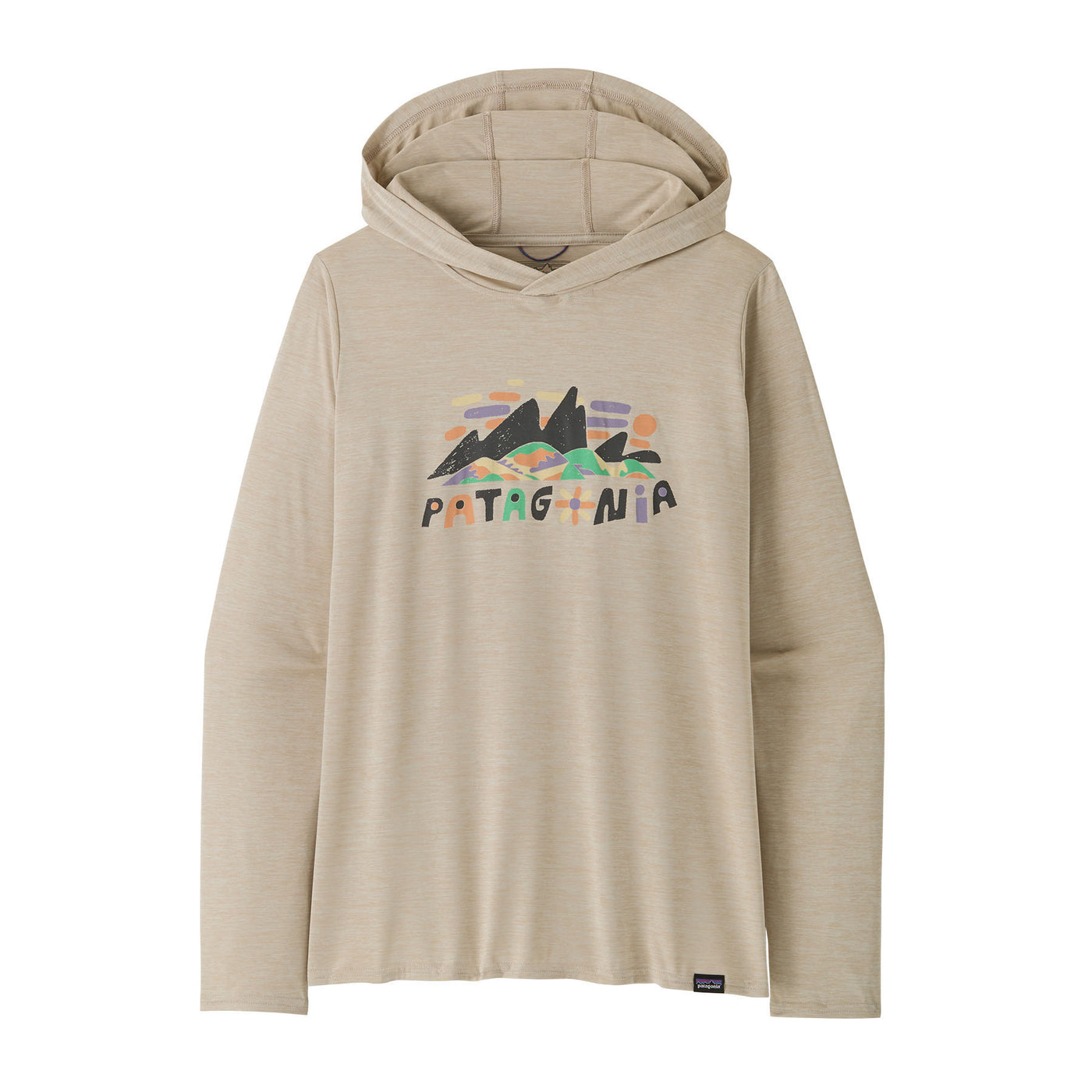 Patagonia Women's Capilene Cool Daily Graphic Hoody 2025 FRPX FITZ ROY SUPERBLOOM: PUMICE X-DYE