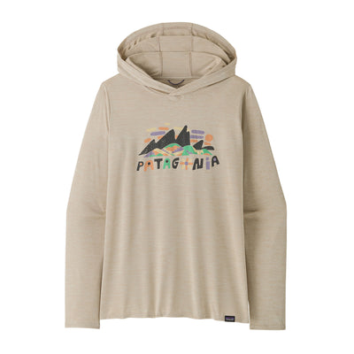 Patagonia Women's Capilene Cool Daily Graphic Hoody 2025 FRPX FITZ ROY SUPERBLOOM: PUMICE X-DYE