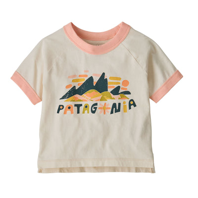 Patagonia Toddler's Ringer T-Shirt 2025 FSNL FITZ ROY SUPERBLOOM: UNDYED NATURAL