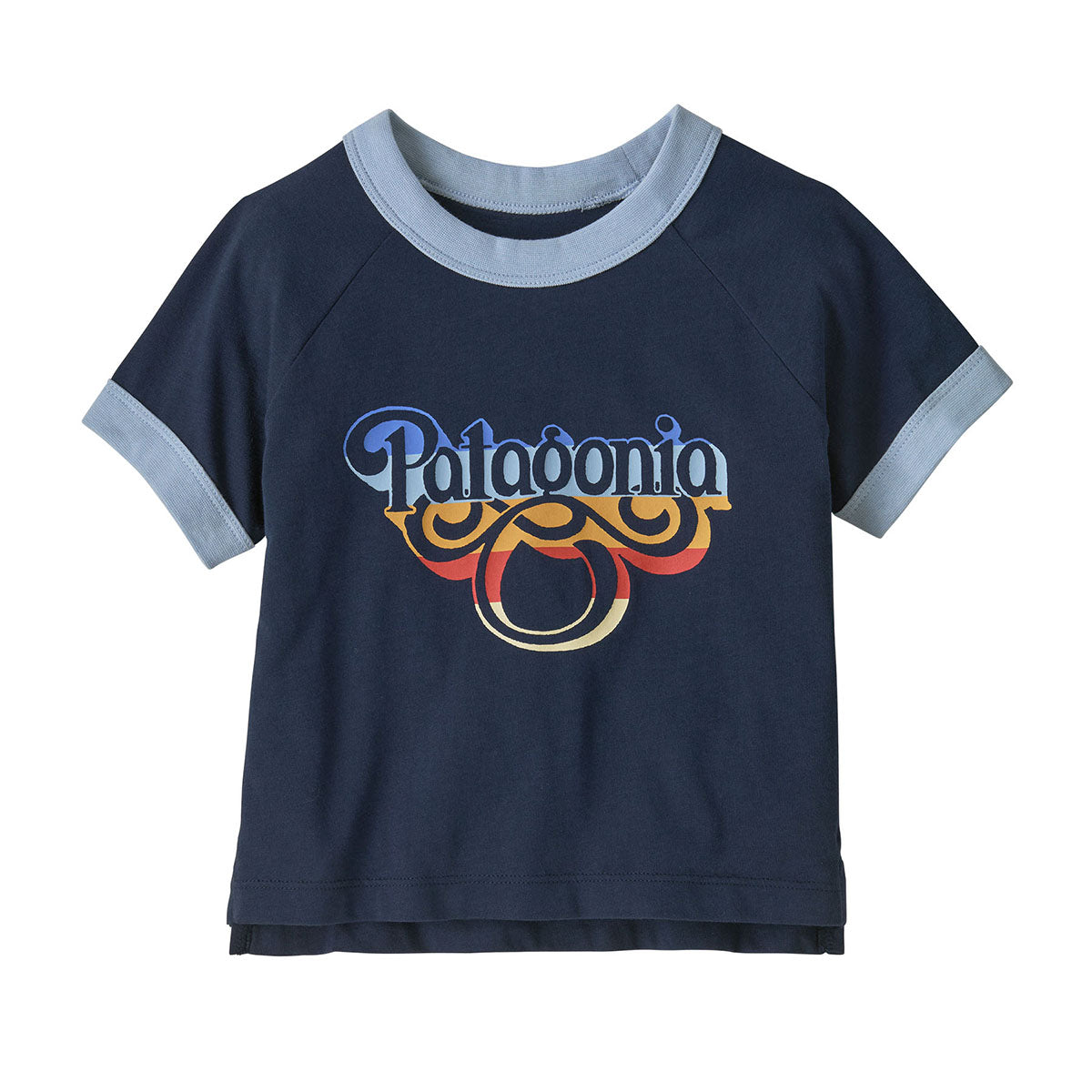 Patagonia Toddler's Ringer T-Shirt 2025 RANN RANGE RAMBLER: NEW NAVY