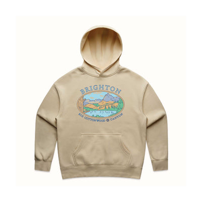 Brighton Women's Watercolor Heavyweight Relaxed Hoodie 2024 SAND