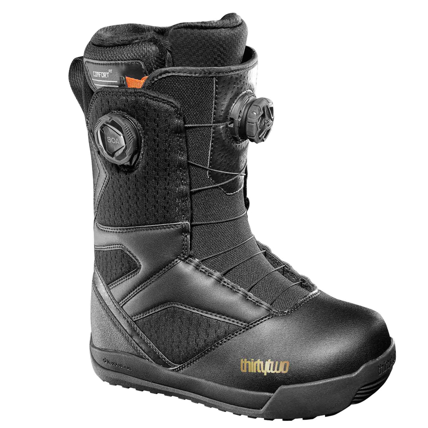 ThirtyTwo Women's STW Double BOA® Snowboard Boots 2025 BLACK/GOLD