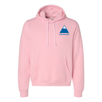 Sugarloaf Adult Hoodie Full Color Chest and Back Logo Pink