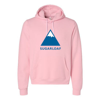 Sugarloaf Adult Hoodie Full Color Chest Logo Pink