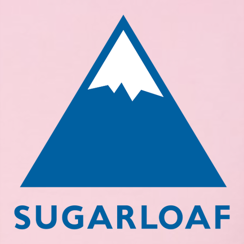 Sugarloaf Adult Hoodie Full Color Chest and Back Logo Pink