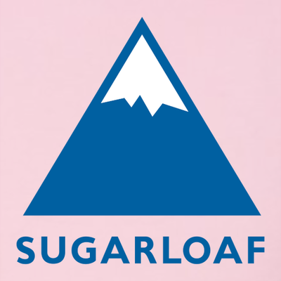 Sugarloaf Adult Hoodie Full Color Chest and Back Logo Pink