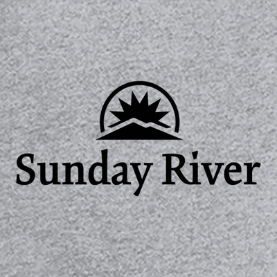 Sunday River Adult Long Sleeve Black Chest Logo Heather Grey 