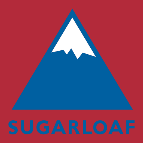 Sugarloaf Adult Hoodie Full Color Chest and Back Logo Red