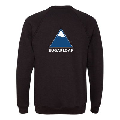 Sugarloaf Adult Crewneck Full Color Chest and Back Logo Black