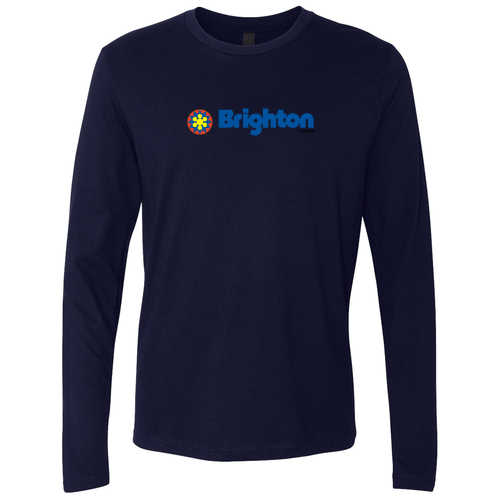 Brighton Adult Long Sleeve Full Color Chest Logo Midnight Navy 