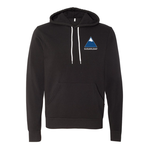 Sugarloaf Adult Hoodie Full Color Chest and Back Logo Black