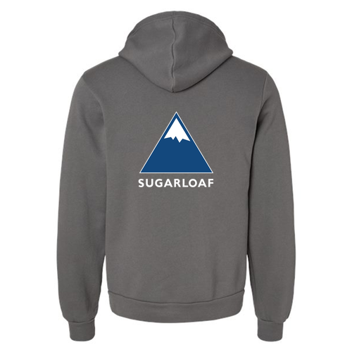 Sugarloaf Adult Hoodie Full Color Chest and Back Logo Asphalt