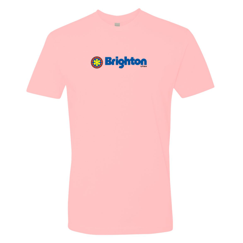 Brighton Adult T-Shirt Full Color Chest Logo Light Pink 