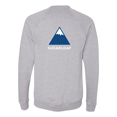 Sugarloaf Adult Crewneck Full Color Chest and Back Logo Athletic Heather