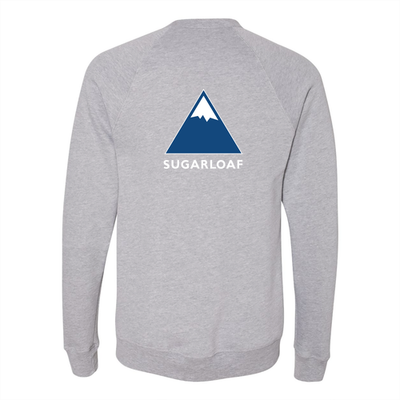 Sugarloaf Adult Crewneck Full Color Chest and Back Logo Athletic Heather