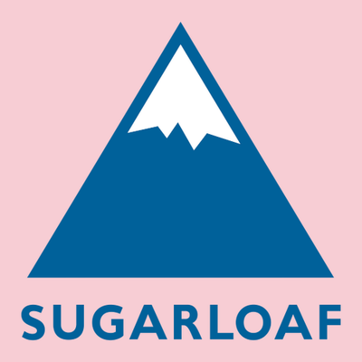 Sugarloaf Adult T-Shirt Full Color Chest Logo Light Pink