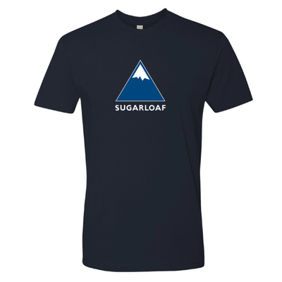 Sugarloaf Adult T-Shirt Full Color Chest Logo Midnight Navy