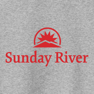 Sunday River Adult Crewneck Red Chest and Back Logo Athletic Heather 
