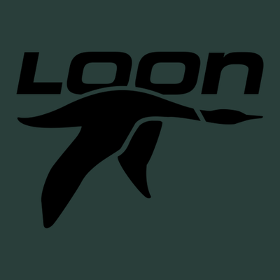 Loon Mountain Adult Crewneck Black Chest and Back Logo Forest