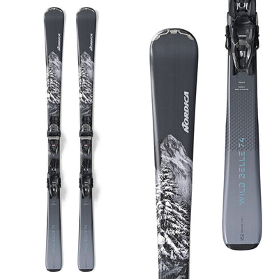 Nordica Women's Wild Belle 74 Skis with TP2 Compact 10 FDT Bindings 2025 138