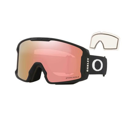 Oakley Line Miner M Goggles with Bonus Prizm Clear Lens 2024 MATTE BLACK