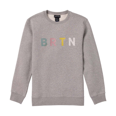 Burton Brtn Crewneck Sweatshirt 2024 GRAY HEATHER MULTI