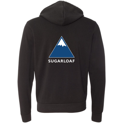 Sugarloaf Adult Hoodie Full Color Chest and Back Logo Black