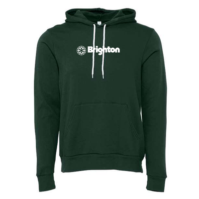 Brighton Adult Hoodie White Chest Logo Forest 