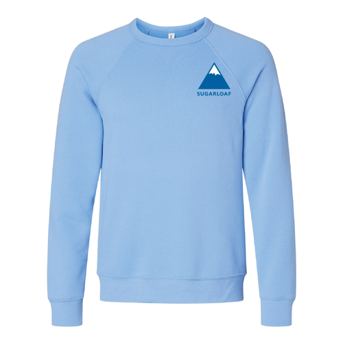 Sugarloaf Adult Crewneck Full Color Chest and Back Logo Carolina Blue