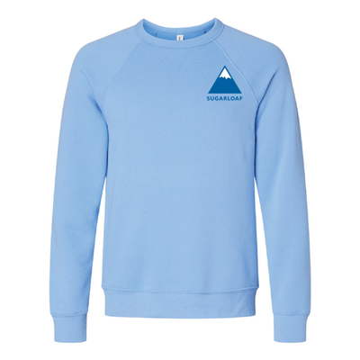 Sugarloaf Adult Crewneck Full Color Chest and Back Logo Carolina Blue