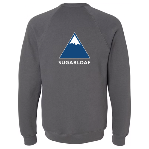 Sugarloaf Adult Crewneck Full Color Chest and Back Logo Asphalt