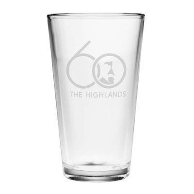 SUSQUEHANNA GLASS HIGH PINT 16OZ 60TH LOGO 