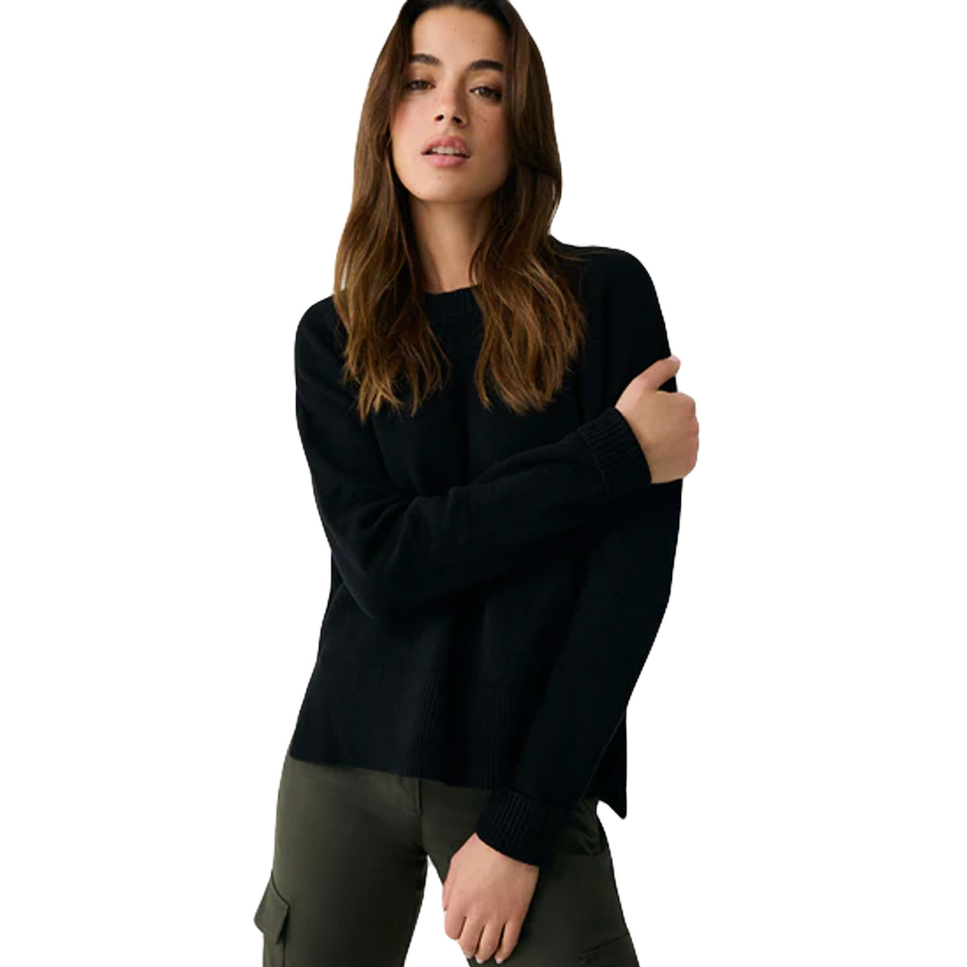 Lole Women's Camille Crew Neck Sweater 2025 BLACK HEATHER