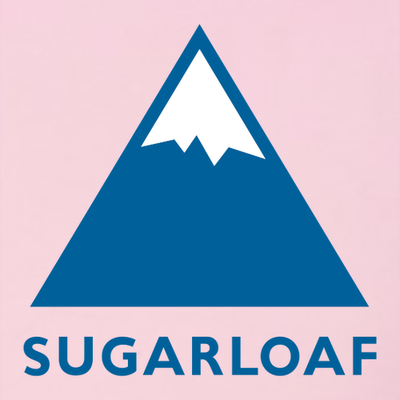 Sugarloaf Adult Hoodie Full Color Chest Logo Pink