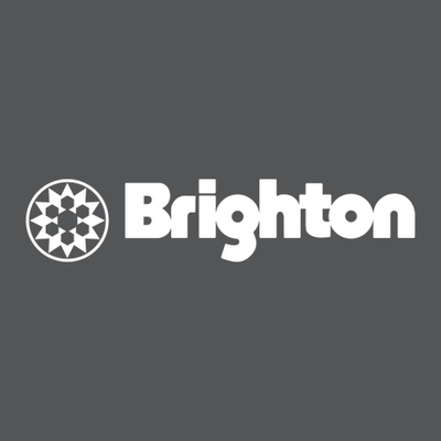 Brighton Adult Hoodie White Chest Logo Asphalt 