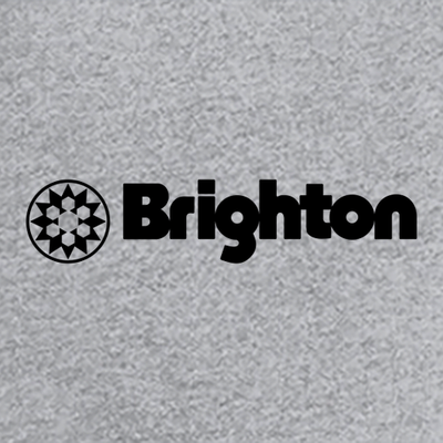 Brighton Adult T-Shirt Black Chest Logo Heather Grey 