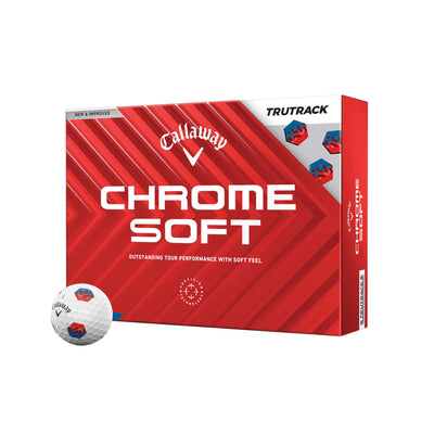 Callaway Chrome Soft TruTrack Golf Balls - Dozen 2024 BLUE/RED