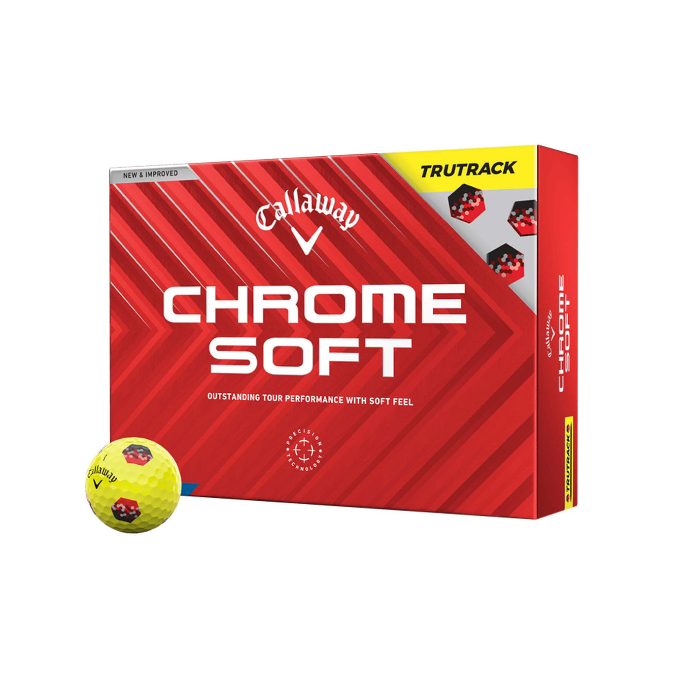 Callaway Chrome Soft TruTrack Golf Balls - Dozen 2024 YELLOW