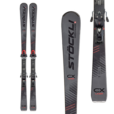 Stockli Men's Laser CX Ski +SRT12 Bindings 2024 ASSORTED